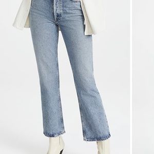 NWT agolde Mid rise relaxed bootcut jeans
